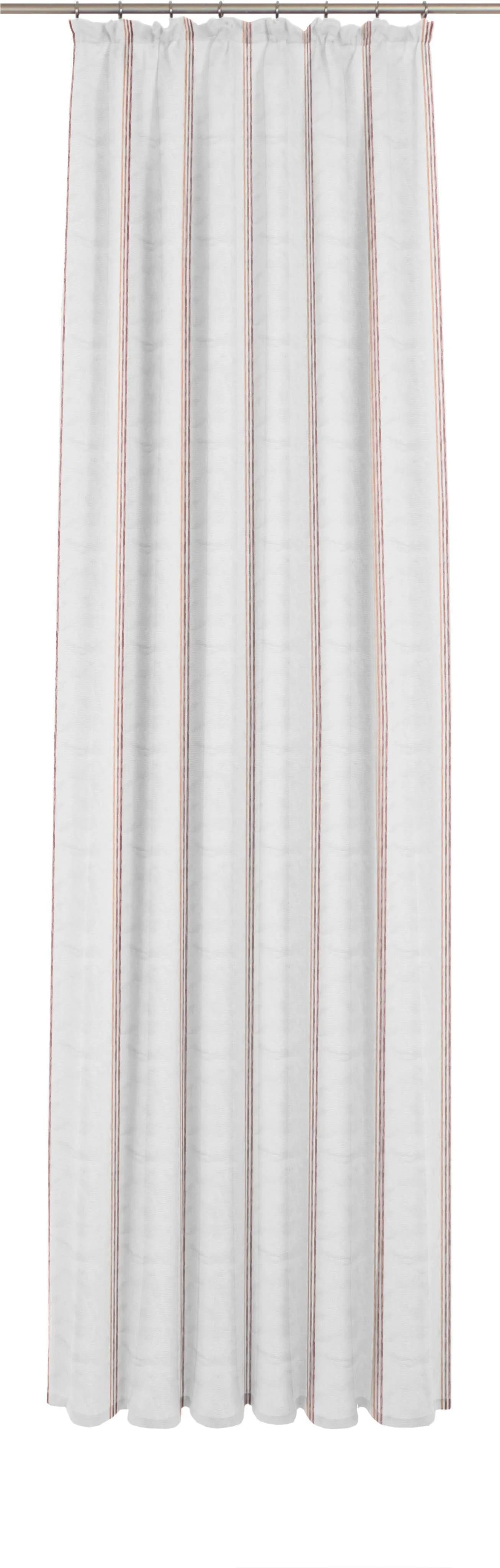 Gardine WIRTH Chloé Weiß Polyester Faltenband 1:3