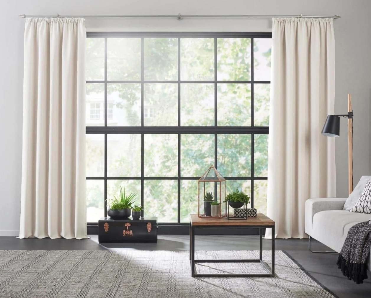 WIRTH Vorhang Dim Out Beige Verdunkelnd Polyester