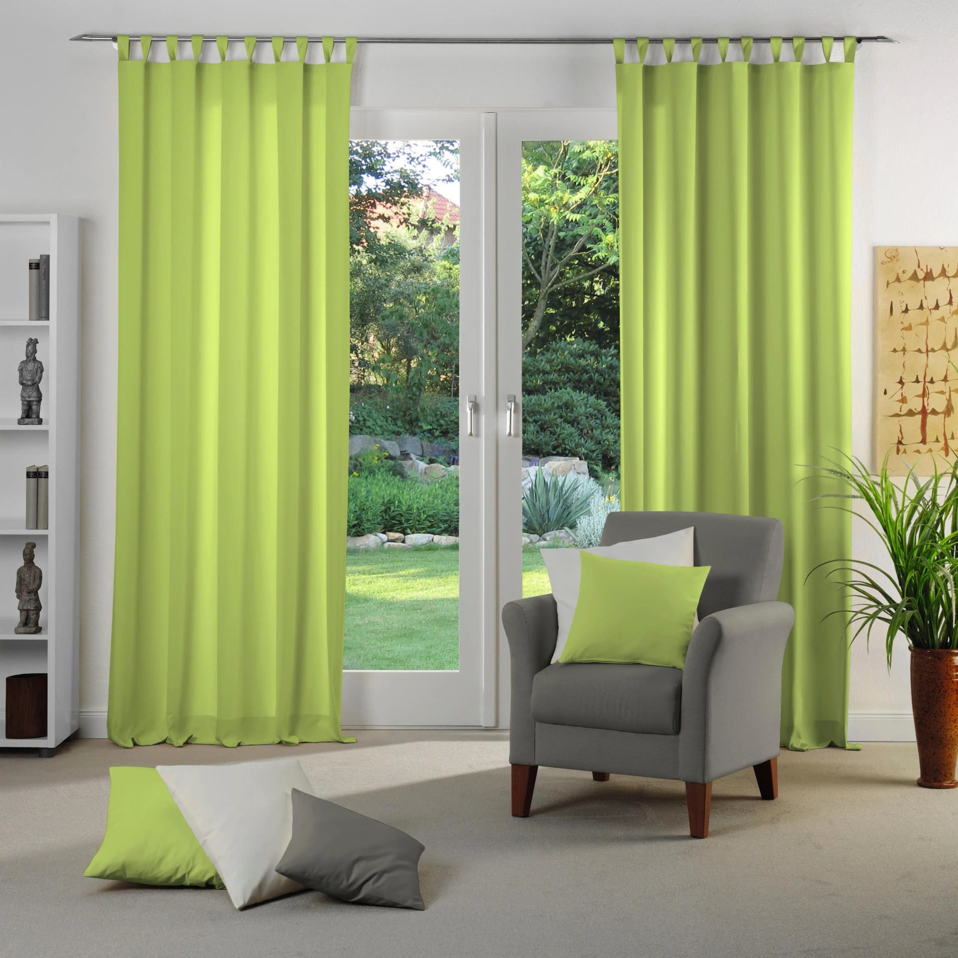 WIRTH Vorhang Dim Out Grün Limone Verdunkelnd Polyester