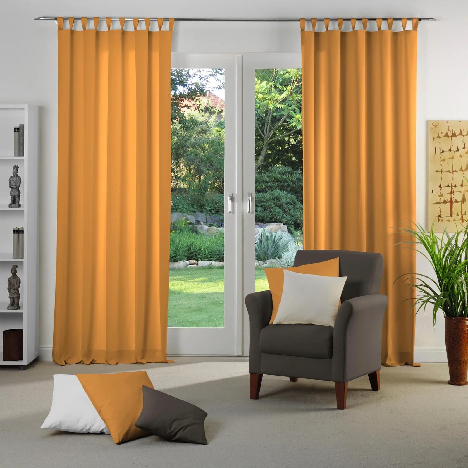WIRTH Vorhang Dim Out Orange Verdunkelnd Polyester