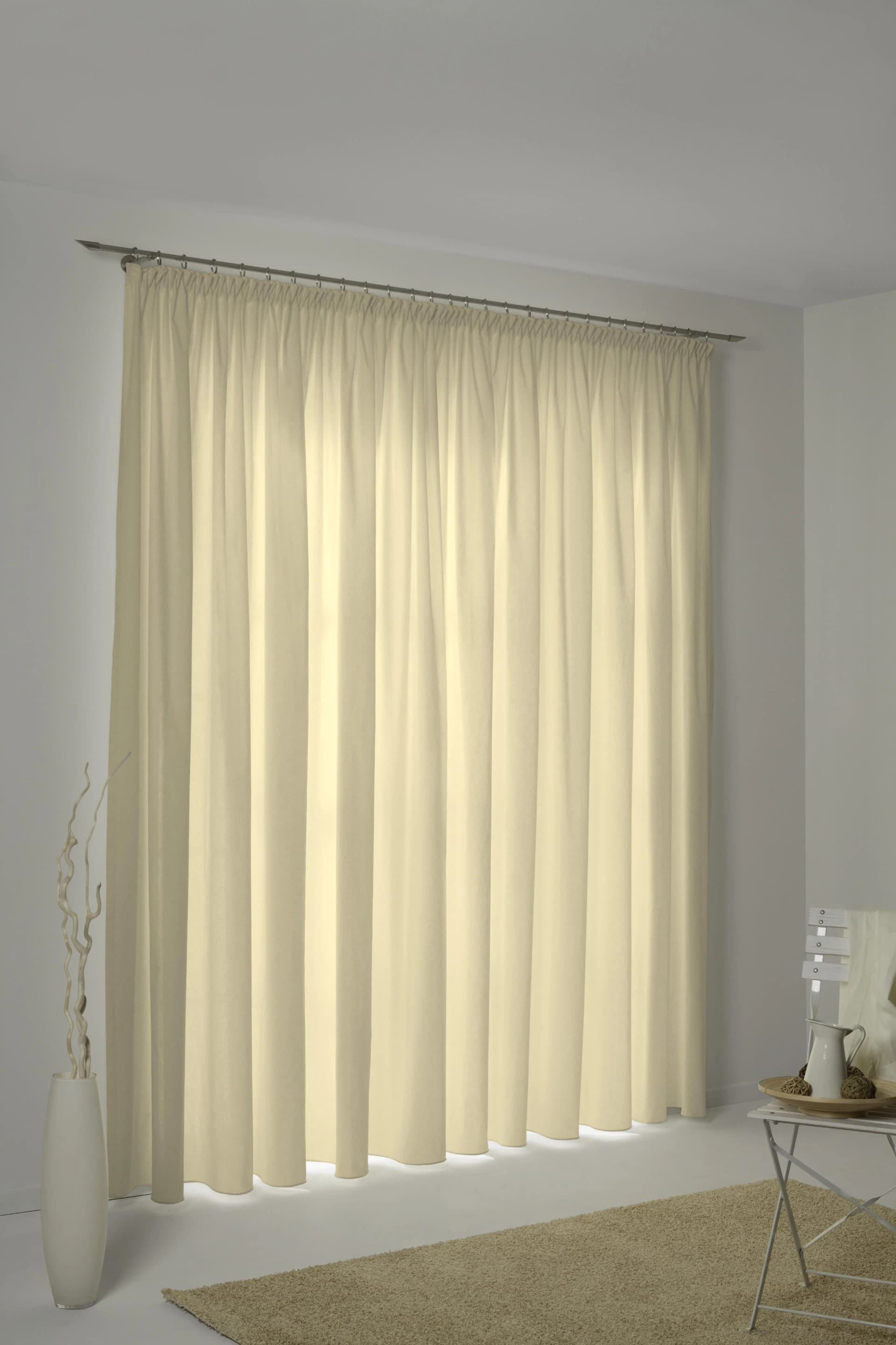 WIRTH Vorhang WirthNatur Grau Taupe Baumwolle Blickdicht