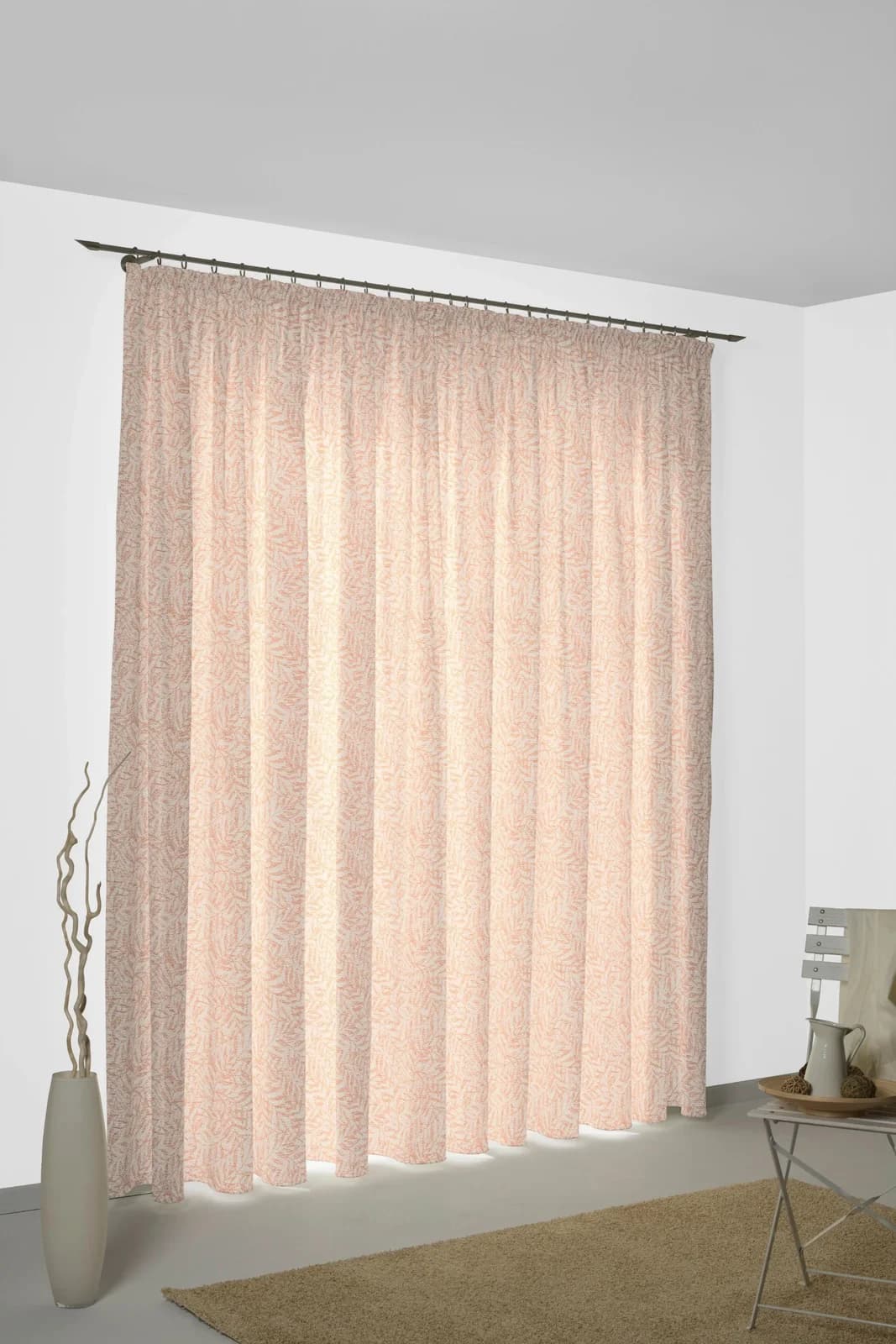 Vorhang WIRTH 'Gospic' Jacquard Orange 132x225cm