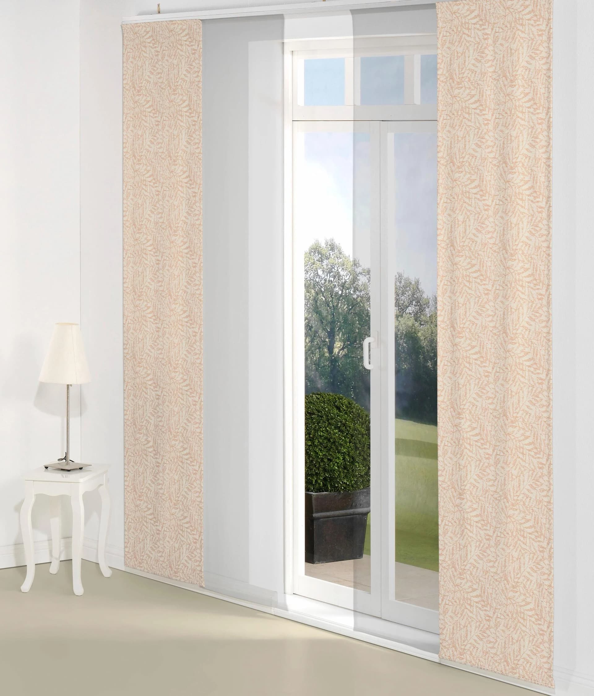 Schiebegardine WIRTH "Gospic" Orange Jacquard Baumwolle Polyester