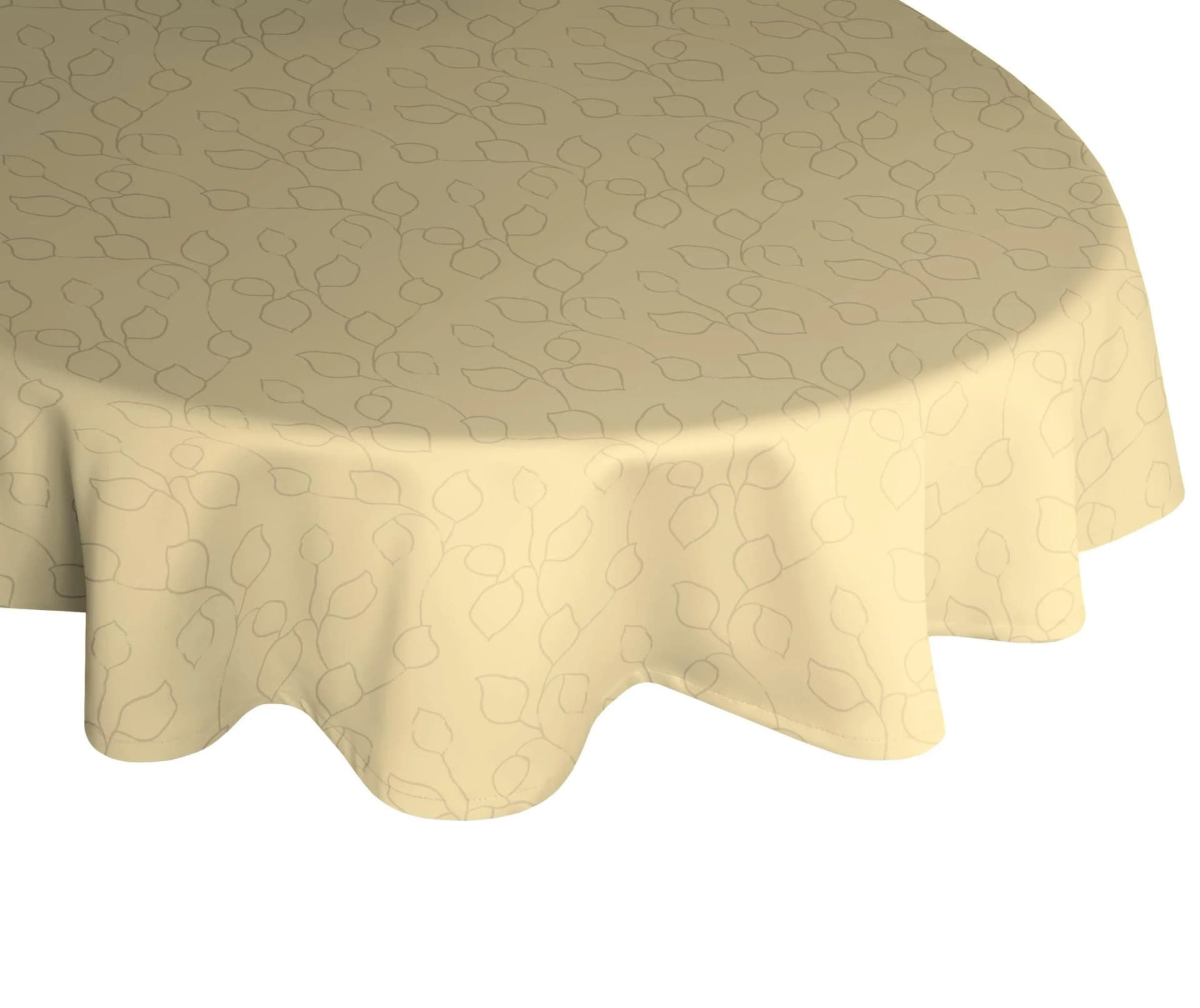 Tischdecke WIRTH 'Westport' beige oval 190x130cm Polyester