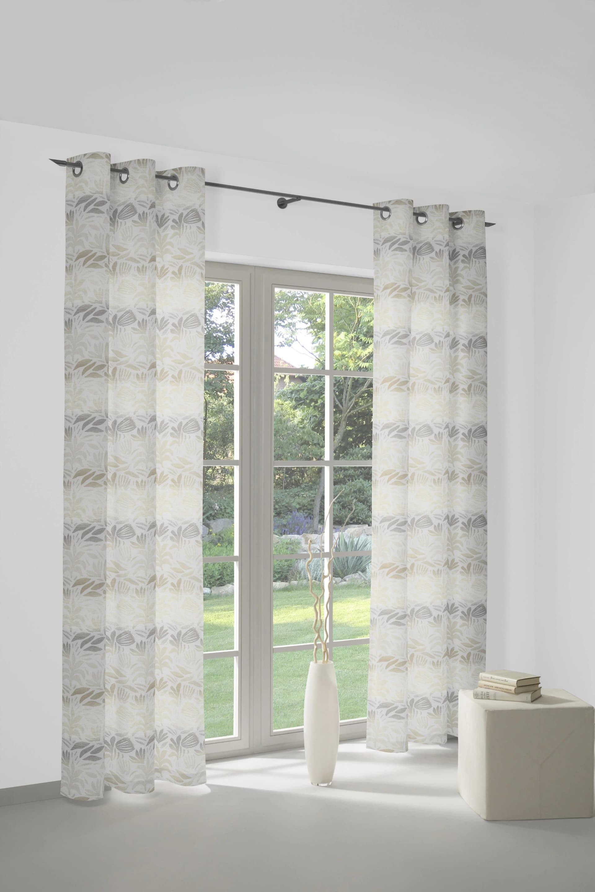 Vorhang WIRTH Kairo Jacquard Beige 132x175cm