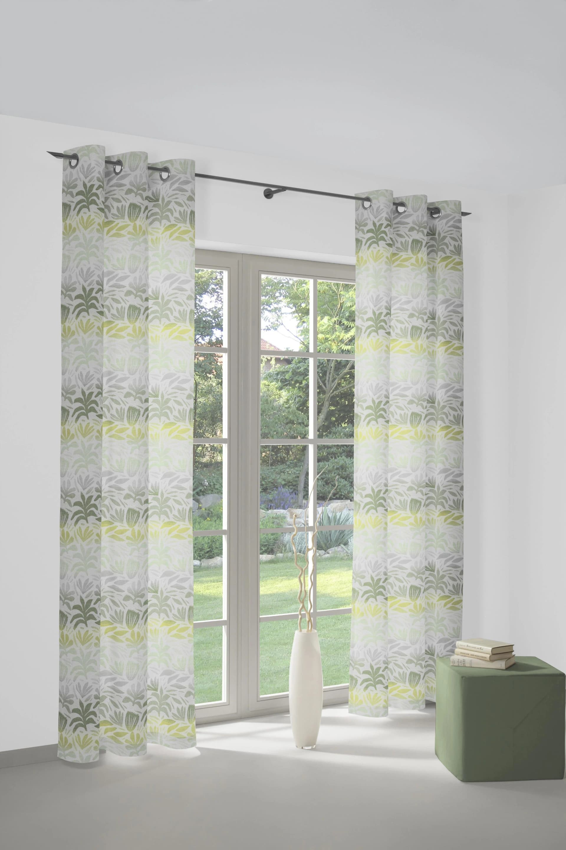 WIRTH Vorhang Kairo Grün Jacquard Baumwolle Polyester