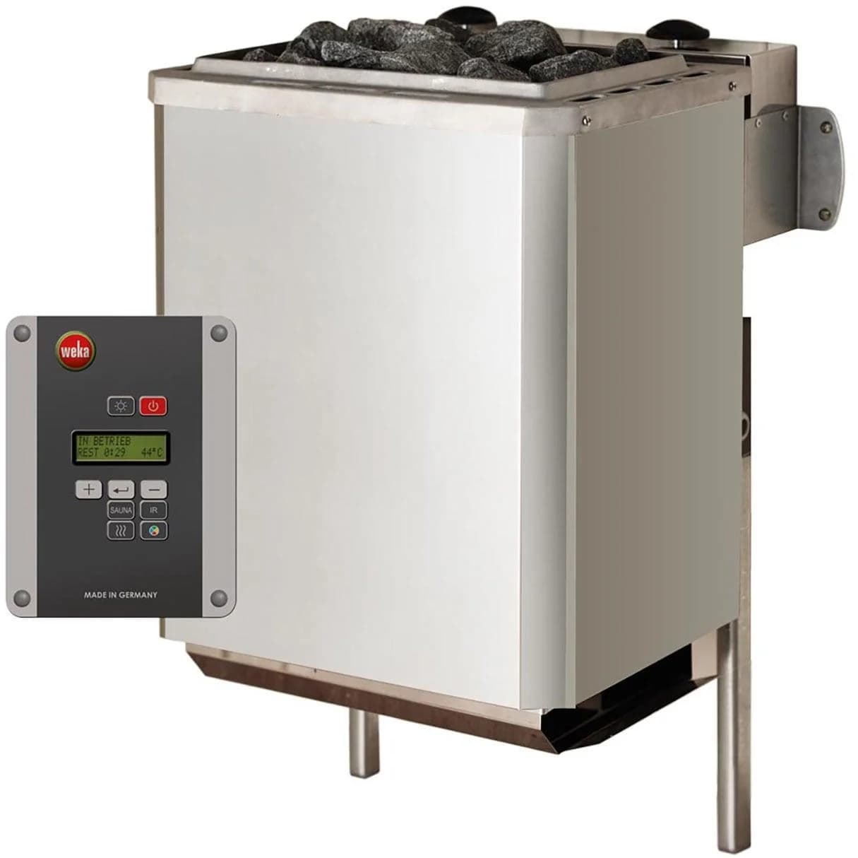 WEKA Bio-Saunaofen BioS 9 kW Silber mit Steuerung - Bild 2