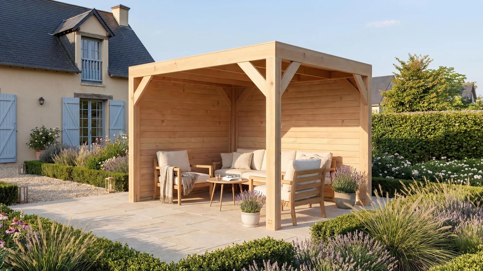 WEKA Lumley Lauben-Set Gr. 1.1 Holzpavillon Braun