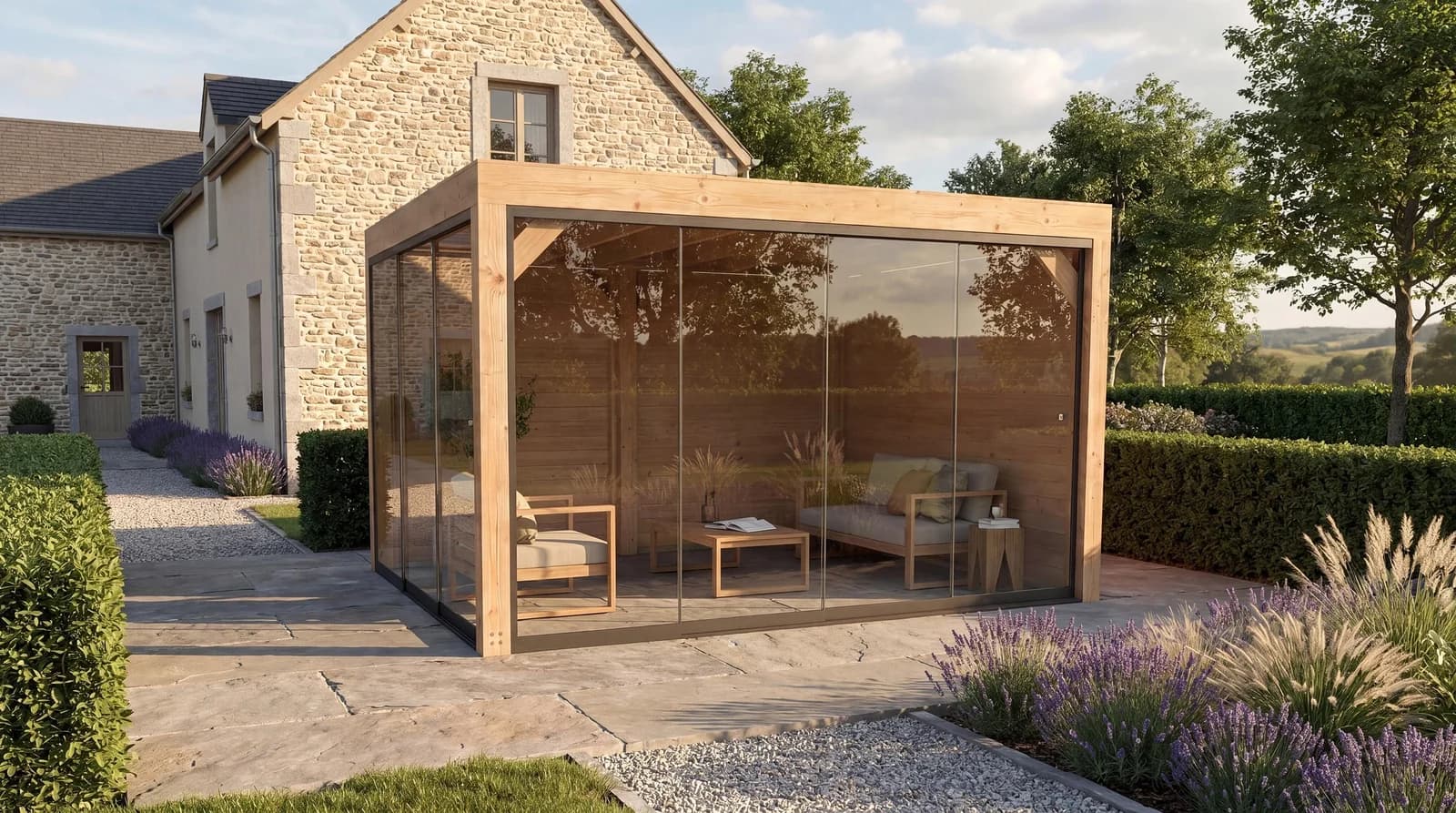 WEKA Lumley Lauben-Set Gr. 2.1 Holzpavillon Braun