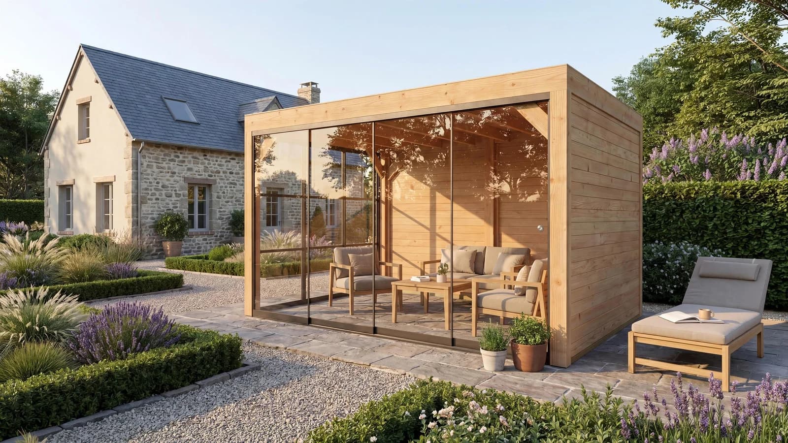 WEKA Holzpavillon Lumley Lauben-Set Gr. 2.3 Braun