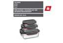 Vorratsdose Silit Storio rot schwarz transparent mit Aromadeckel Bild 1