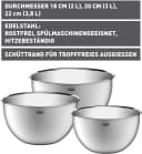 Silit Küchenschüssel-Set 3-teilig Edelstahl Multifunktional Bild 5