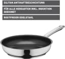 SILIT Calabria Induktion Bratpfanne 24 cm Schwarz Edelstahl Antihaft Bild 1