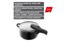 Silit SICOMATIC T-PLUS Schnellkochtopf Induktion Schwarz 22cm Bild 1