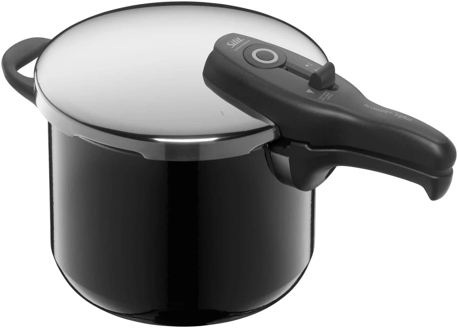 Silit Sicomatic t-Plus Schnellkochtopf 6,5l Schwarz
