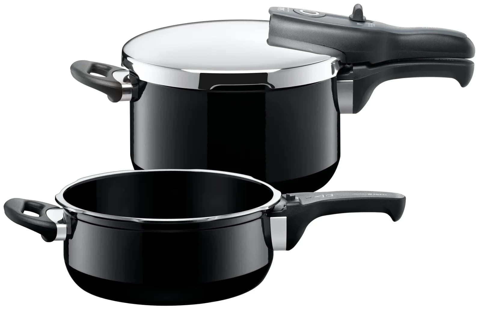 Silit Sicomatic t-Plus Schnellkochtopf-Set Schwarz