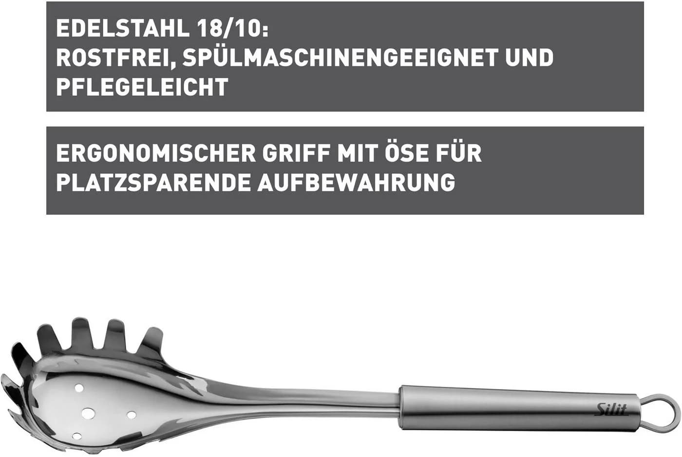 Silit Nudellöffel Classic Line Edelstahl 32 cm - Bild 4