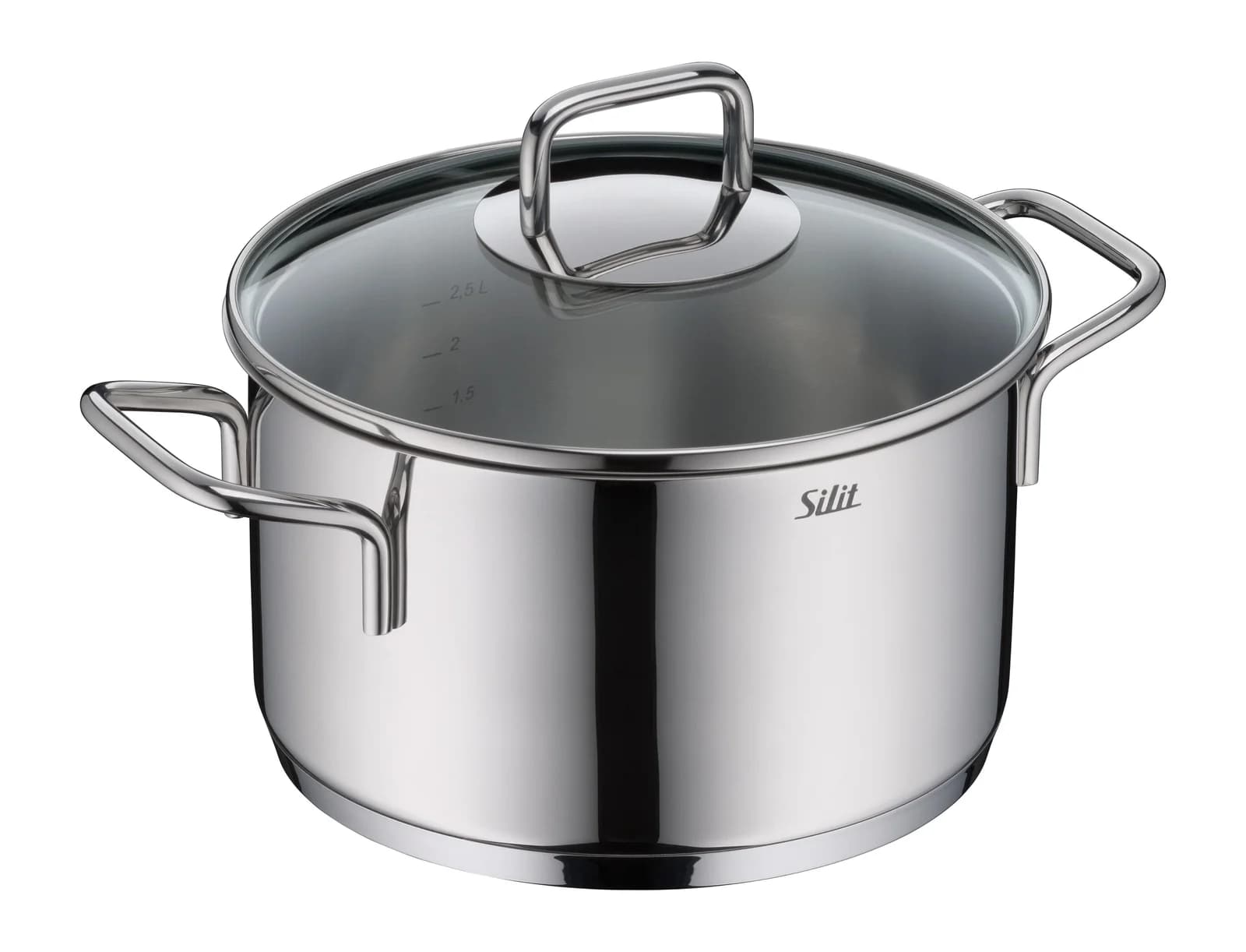 Silit Extra Cook Kochtopf mit Glasdeckel Edelstahl