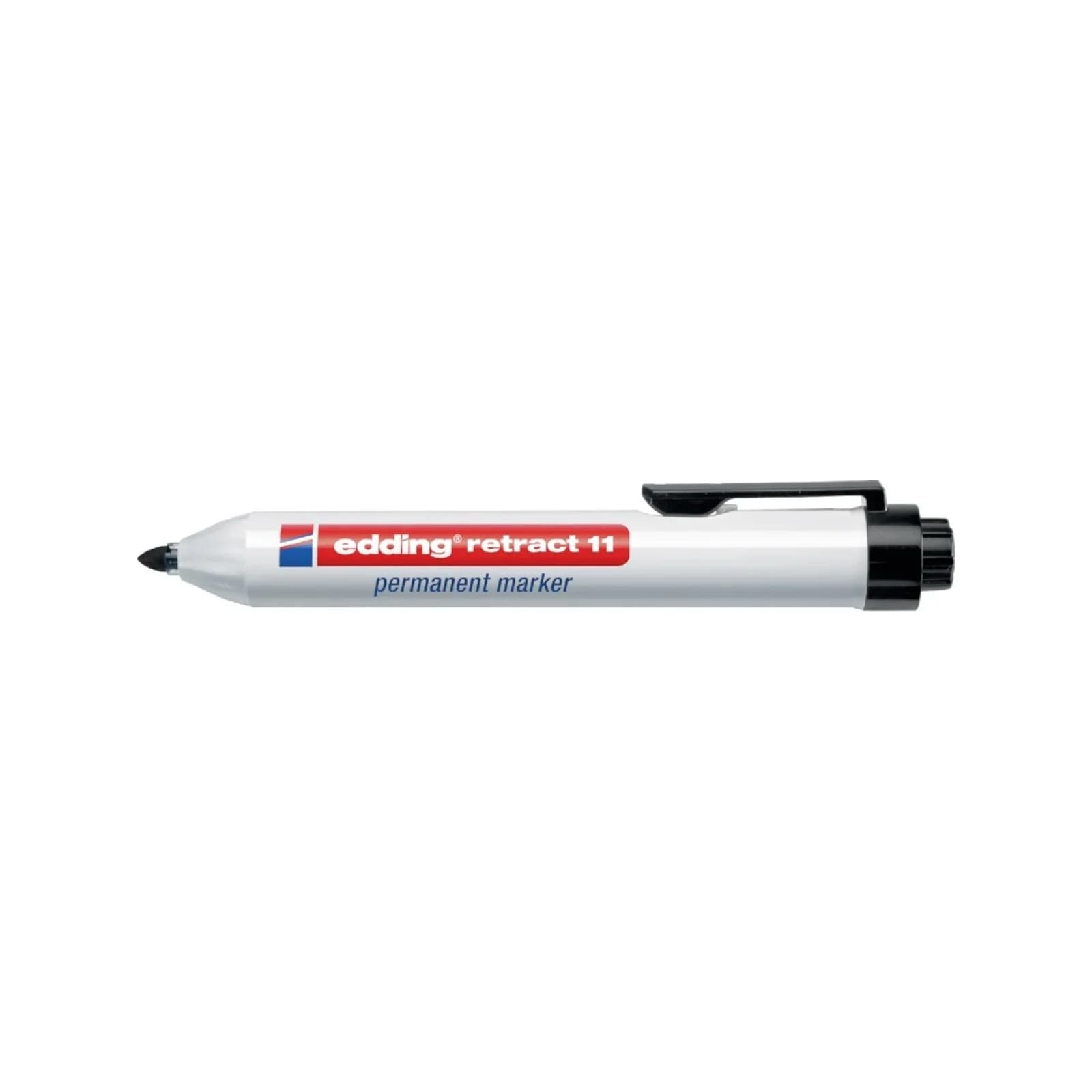Edding Permanentmarker Retract 11 R Rot Ein-Hand-Bedienung