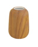 RIFFELMACHER & WEINBERGER Deko Vase Porzellan Holzdesign Hellbraun Bild 2