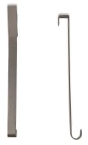 RIFFELMACHER & WEINBERGER Türhaken für Kränze 26cm Silber - 2 Stück Bild 1