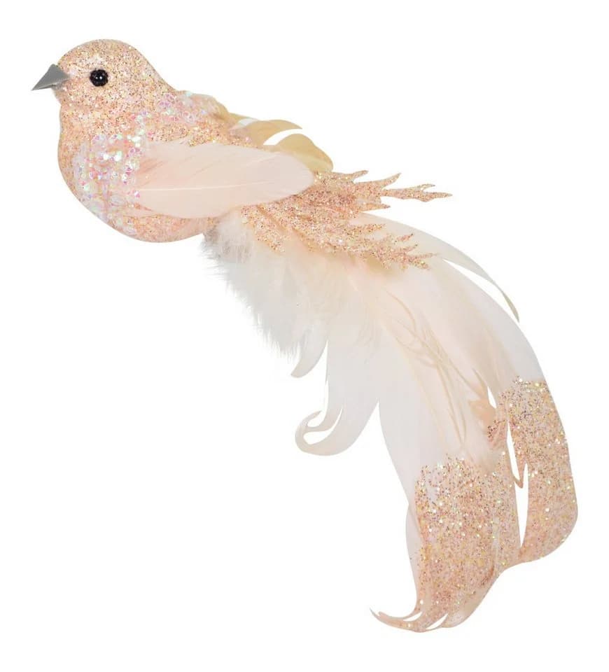 RIFFELMACHER & WEINBERGER Weihnachtsbaumkugel Deko-Vogel Rosa - Bild 2