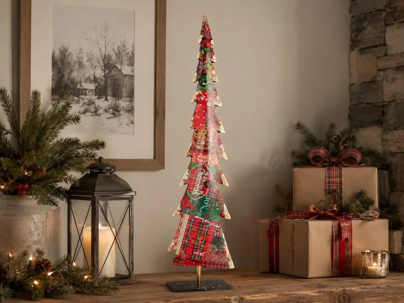 RIFFELMACHER & WEINBERGER Christbaumschmuck Metall Weihnachtsbaum Rot Grün - Bild 3