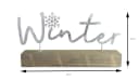 RIFFELMACHER & WEINBERGER Deko-Schriftzug Winter 29 x 17 cm Silber oder Gold Bild 1
