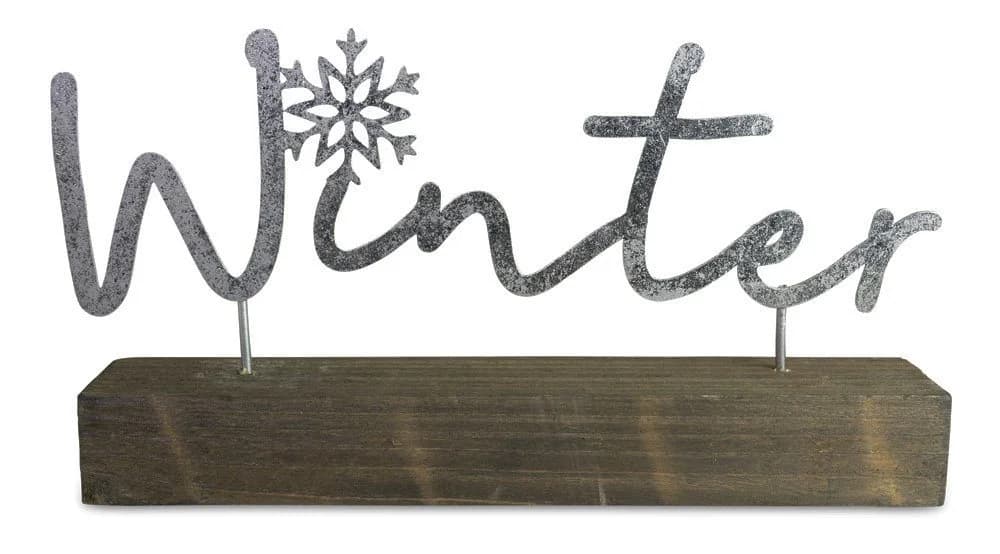 RIFFELMACHER & WEINBERGER Deko-Schriftzug Winter 29 x 17 cm Silber oder Gold - Bild 2
