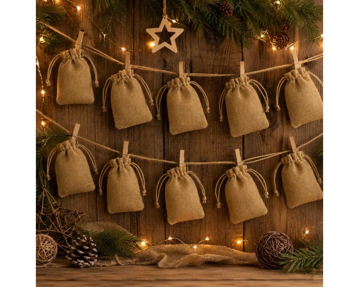 RIFFELMACHER & WEINBERGER Jutesack natur 10x15 cm mit Kordelzug - Bild 3