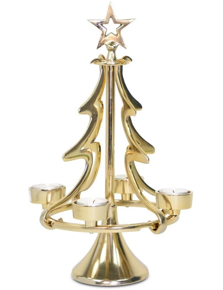 RIFFELMACHER & WEINBERGER Kerzenhalter Weihnachtsbaum Silber oder Gold - Bild 2