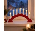 Weihnachtlicher Fensterleuchter aus Holz und Kunststoff Bild 3