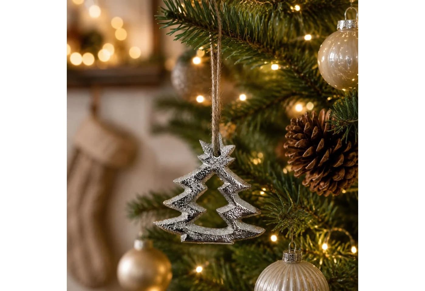 RIFFELMACHER & WEINBERGER Tannenbaum Anhänger Silber Aluminium - Bild 4