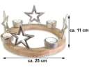 RIFFELMACHER & WEINBERGER Adventskranz Kerzenhalter Silber Holz Bild 1