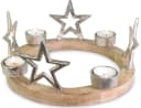 RIFFELMACHER & WEINBERGER Adventskranz Kerzenhalter Silber Holz Bild 2