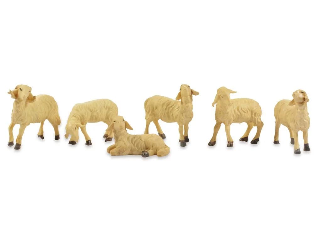 Krippen-Zubehör aus Polyresin, Creme, 4-6 cm - Bild 2