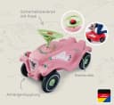 BIG Bobby Car Classic Flower Rutscherauto Rosa Made in Germany Bild 4