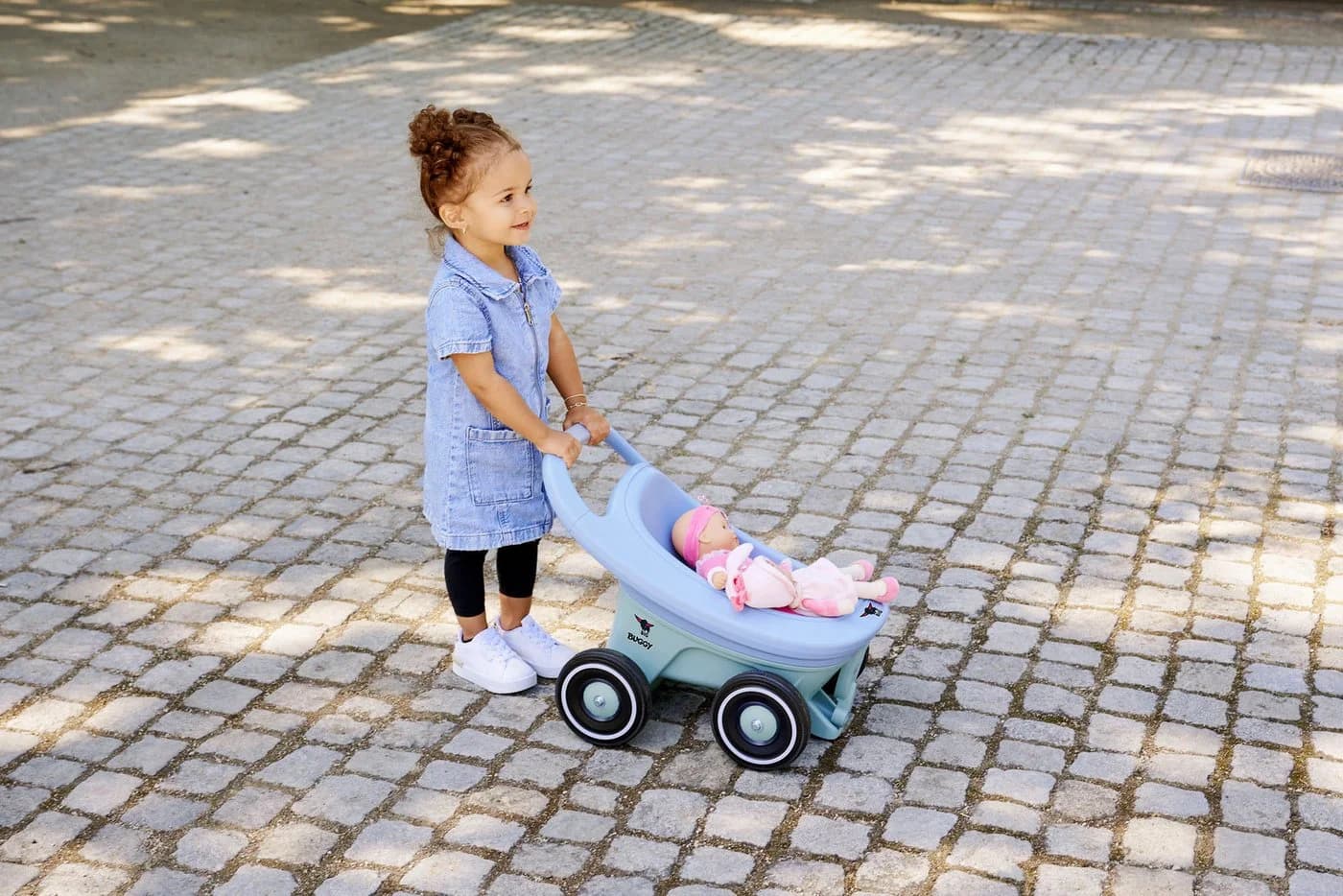 BIG Buggy 3-in-1 Lauflernhilfe Blau Made in Germany - Bild 5