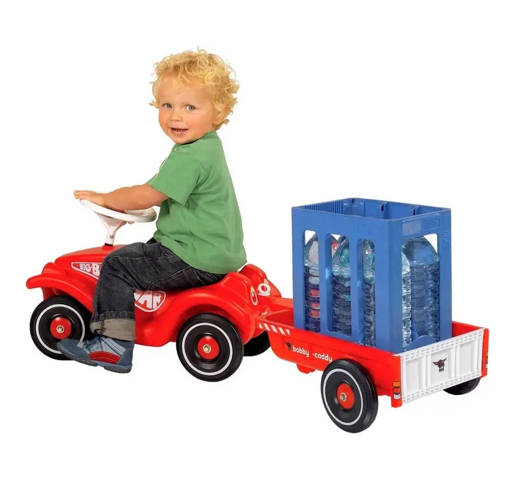 BIG Spielfahrzeug-Anhänger Bobby-Caddy Kinder Anhänger rot - Bild 2