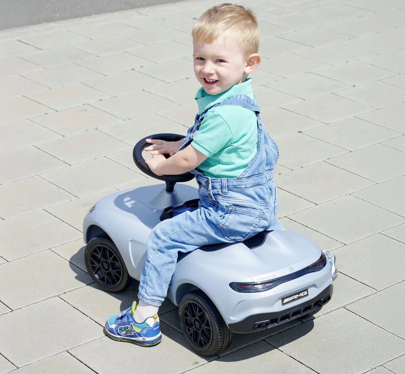 BIG Rutscherauto Mercedes-AMG GT Silber Kinderrutscher - Bild 4