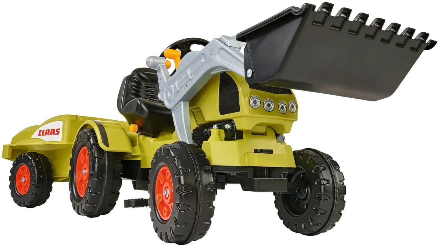 BIG Claas Celtis Loader Trettraktor mit Trailer Grün/Schwarz/Grau - Bild 3