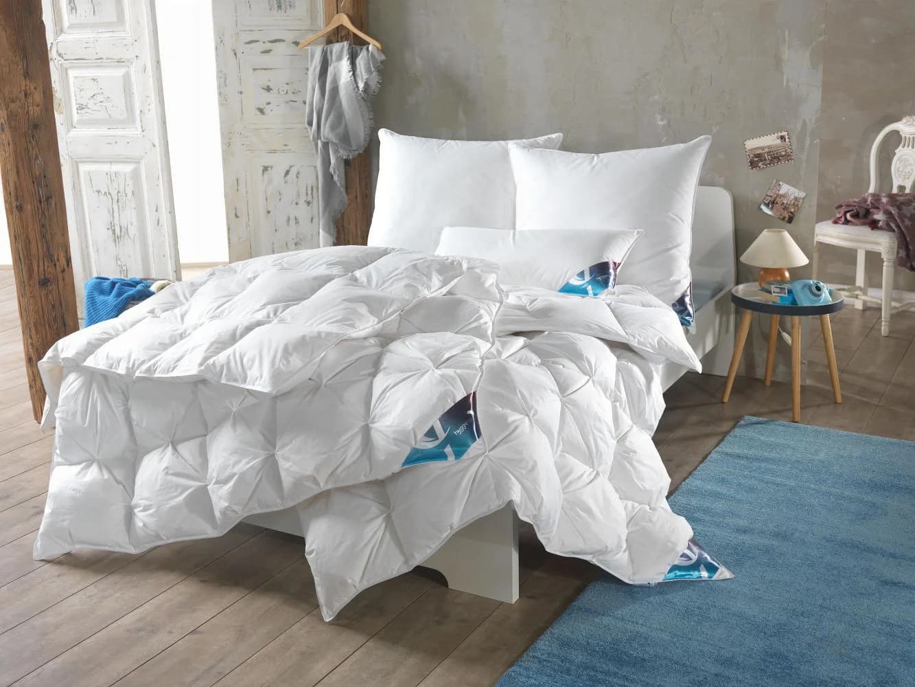 HAEUSSLING Hygge Home Daunendecke Weiß 135x200cm Baumwolle