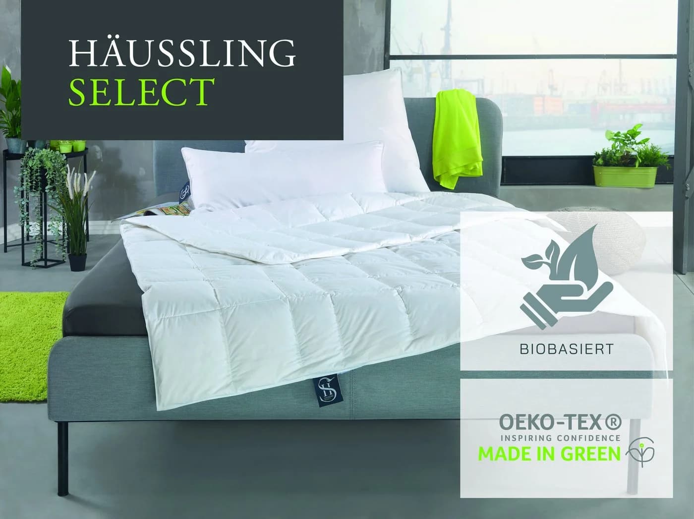 Haeussling Federkissen Select Weiß Made in Green