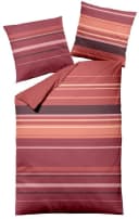 Dormisette Wendebettwäsche Biber Red Stripes 2-teilig Bild 2
