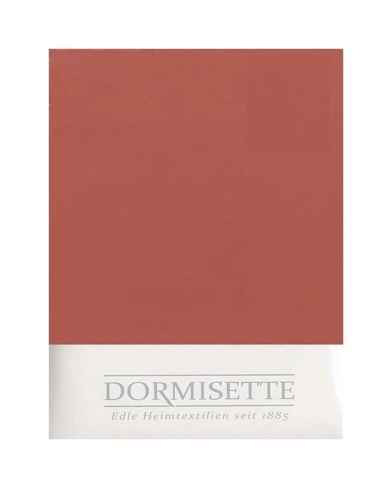 Dormisette Betttuch Biber 150x250 cm Rot ohne Spanngummi