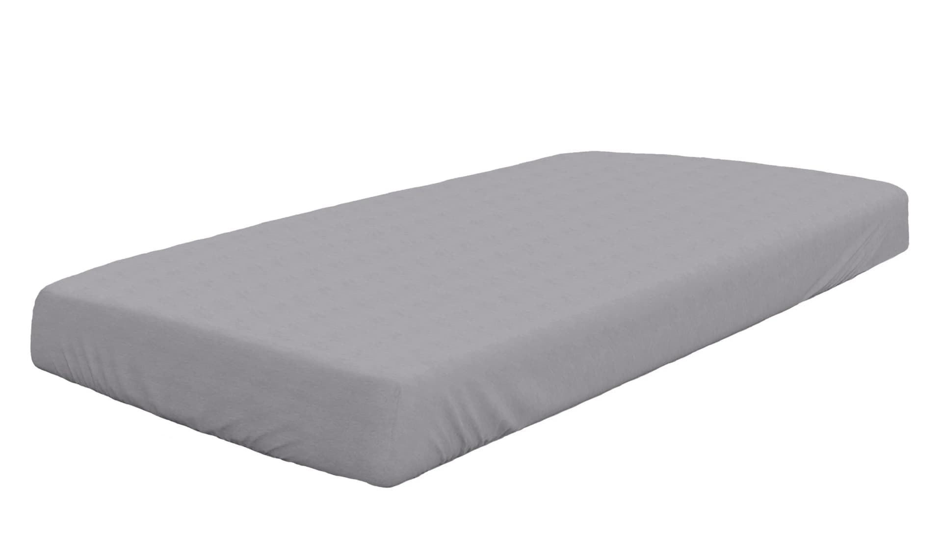 Dormisette Spannbetttuch Biber Silbergrau 100% Baumwolle