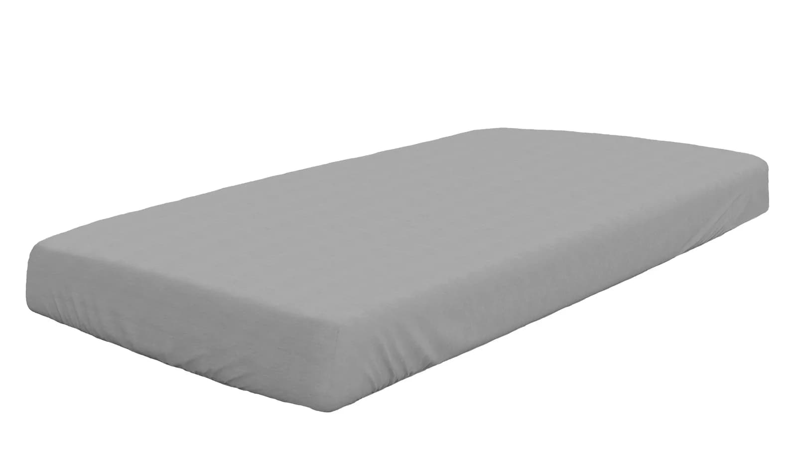 Spannbetttuch Biber silbergrau 100% Baumwolle
