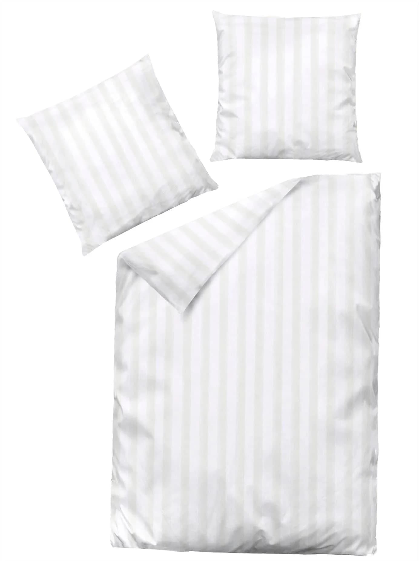 Bettwäsche DORMISETTE Gr. 3 weiß 100% Baumwolle
