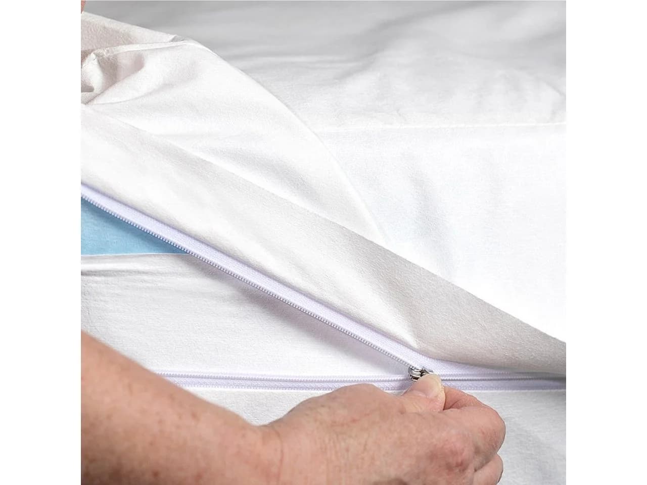 Softsan Encasing Protect Plus Milbenschutzbezug für Boxspring Topper Weiß - Bild 3