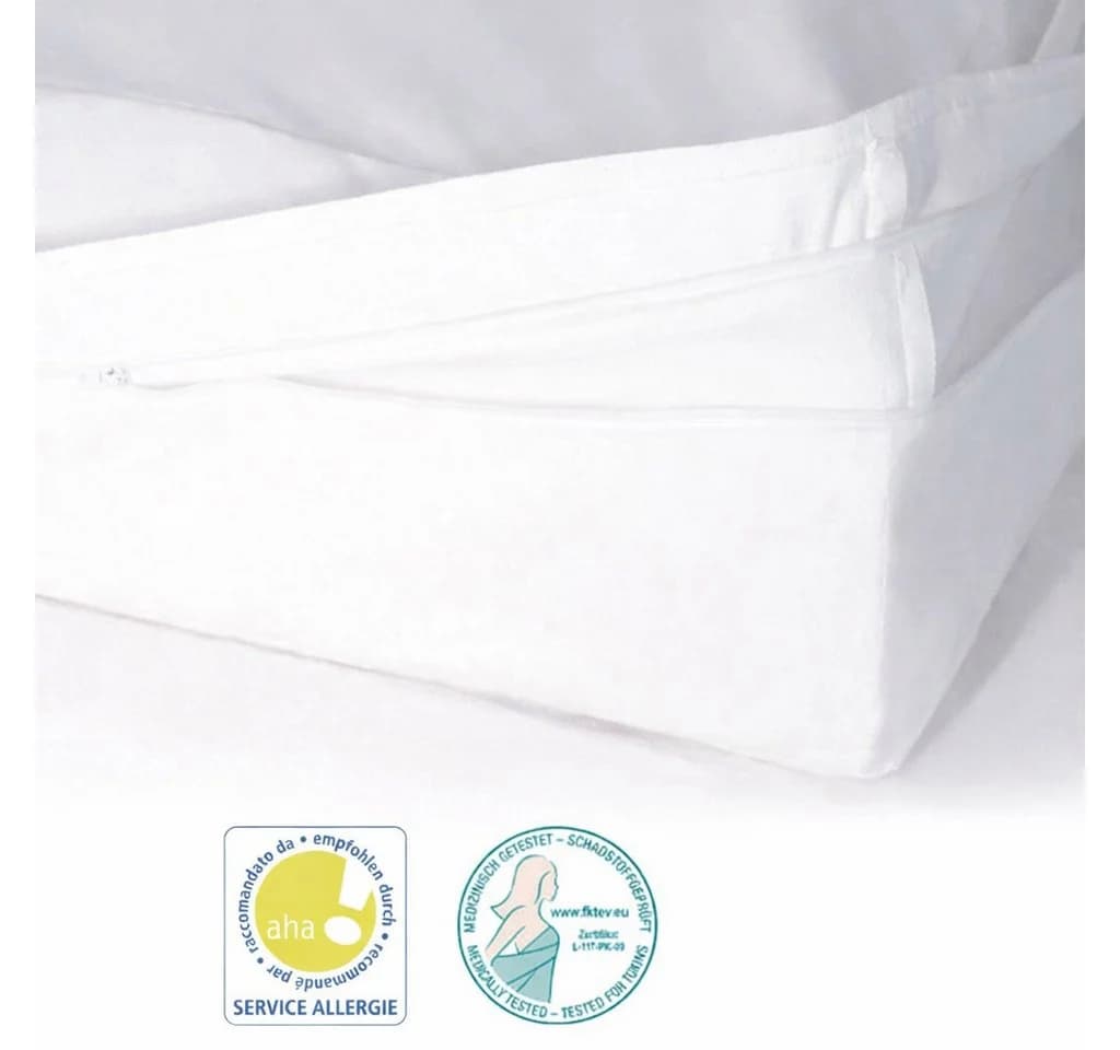 Softsan Encasing Protect Plus Milbenschutzbezug für Boxspring Matratzen Weiß